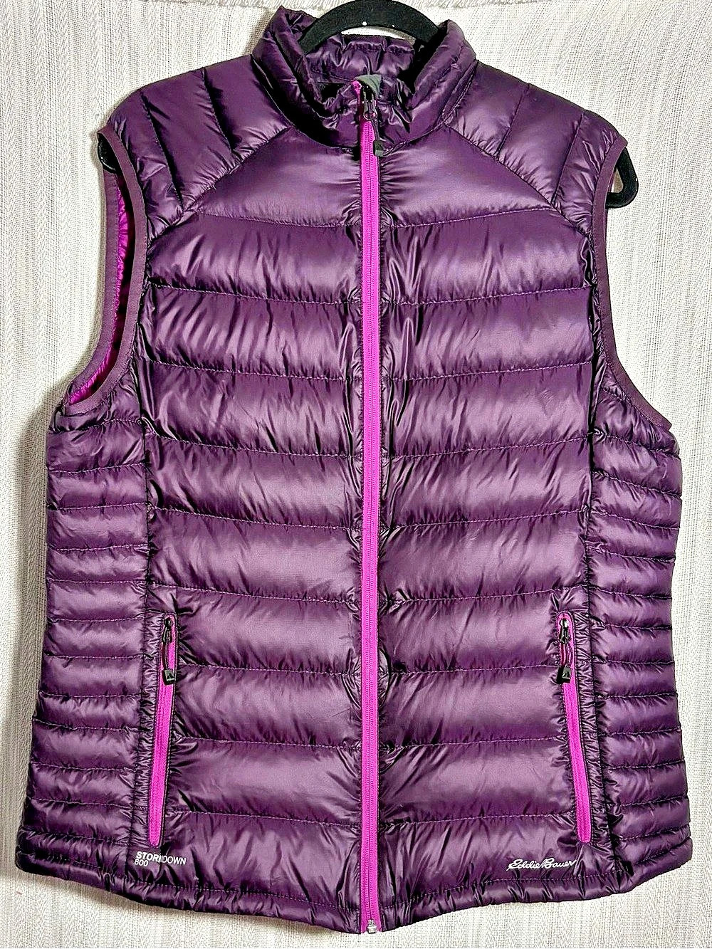 Eddie Bauer First Ascent Downlight StormDown Vest Purple XL